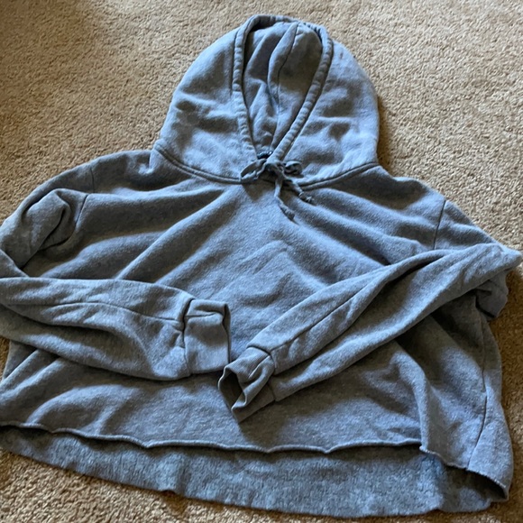 Cropped grey Brandy sweatshirt - Picture 1 of 2